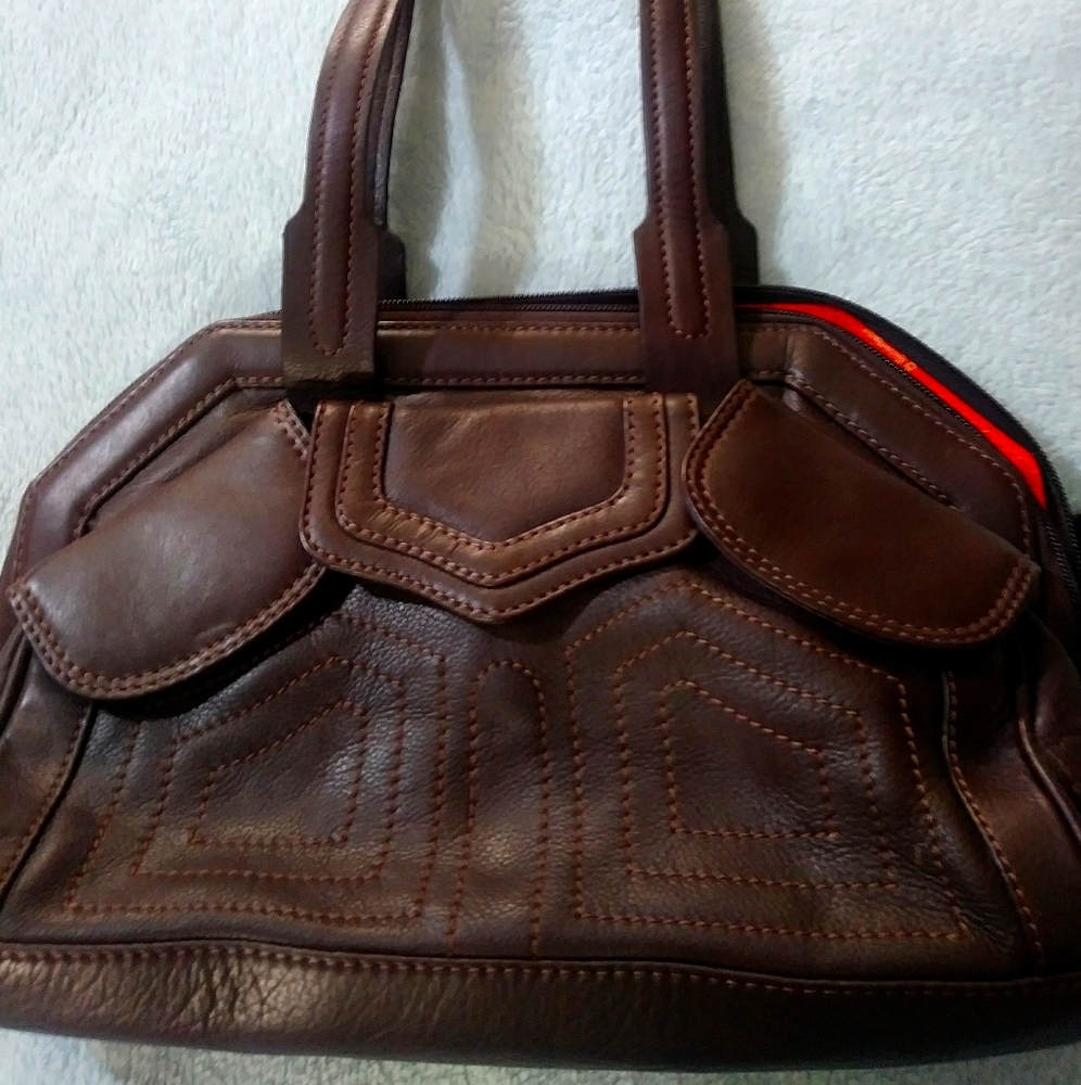 Michael Rome Italian Leather Handbag - Picture 2 of 15